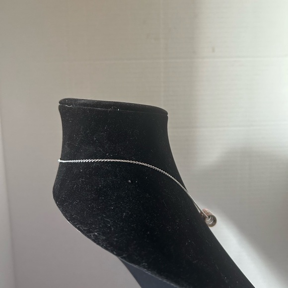 Coach Silver Tone Necklace Pink Enamel Charm Rhinestone Rings - Picture 5 of 7